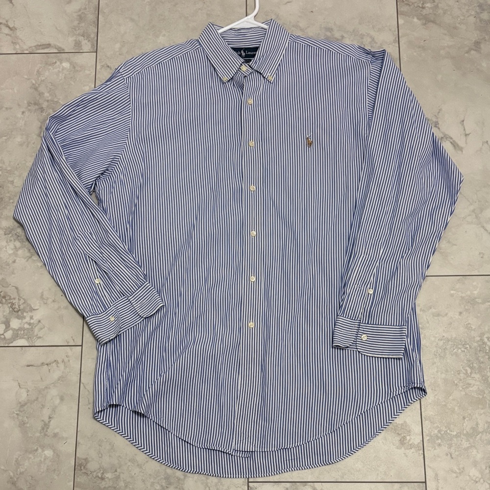 Ralph Lauren Striped Button down shirt size 16-34
